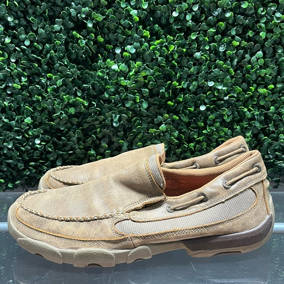 Twisted X Light Brown Slip-On Loafers - Picture 4 of 9